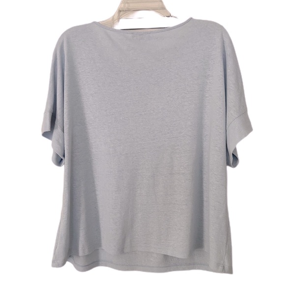 The Limited Linen Blend Boatneck Oversized Light Blue Dolman Sleeve Size Medium - Picture 4 of 9